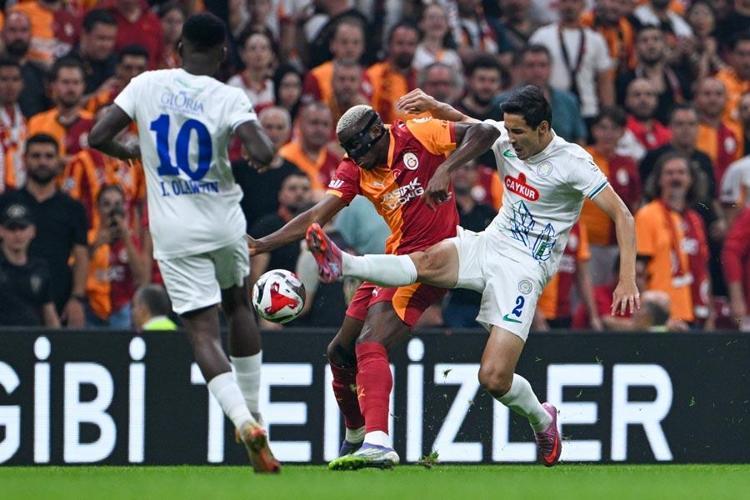 Galatasaray Çaykur Rizespor maçında 3 puan 3 golle geldi Aslan milli araya kayıpsız girdi