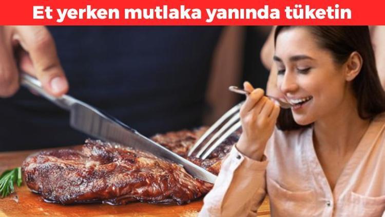 Et yerken mutlaka yanında tüketin Demir emilimi için olmazsa olmazlardan