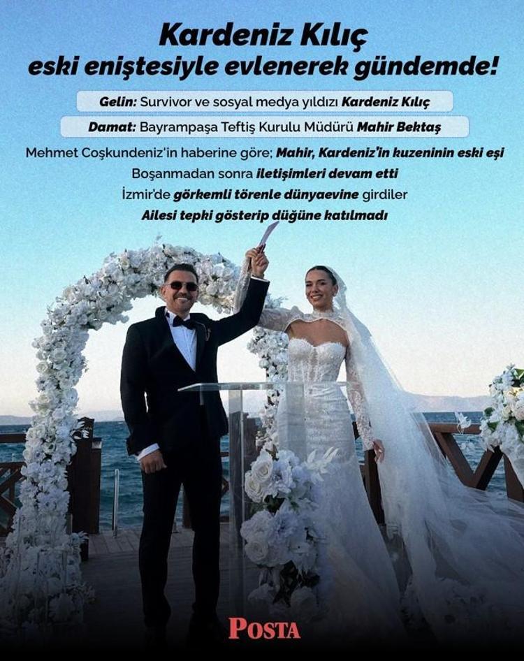 Kardeniz Kılıç’ın düğünü olay yarattı Kuzenin eşi enişte midir