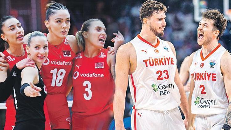 Türkiyenin kalbi sizinle atıyor Filenin Sultanları final, 12 Dev Adam çeyrek final için parkede