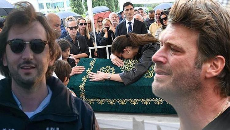 Tekne kazasında hayatını kaybeden Halit Yukay toprağa verildi Kıvanç Tatlıtuğ cenazede gözyaşlarını tutamadı
