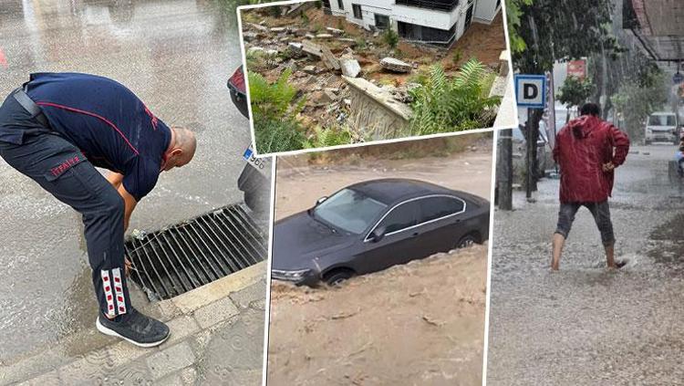 Yurdun dört bir yanında yağış ve fırtına Çatılar uçtu, yollar göle döndü