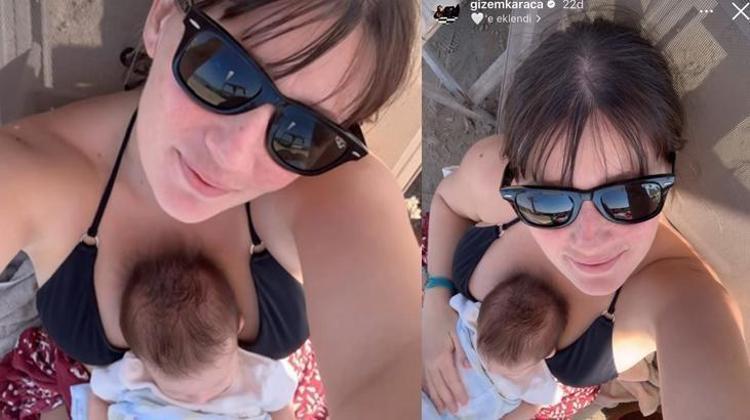 Çiçeği burnunda anne Gizem Karacadan kızı Leyla Yaz ile yeni paylaşım