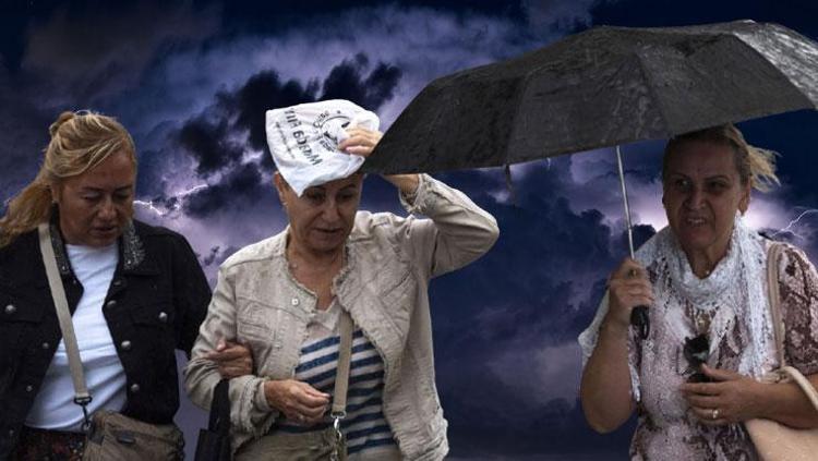 Yağışlar gök gürültülü sağanak halinde geliyor Meteoroloji illeri son hava durumu raporuyla tek tek uyardı