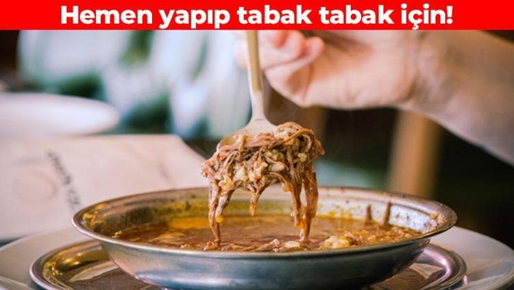 Gaziantepliler kaşık kaşık içiyor Kuzu eti, sarımsak ve pirinçle hazırlanıyor