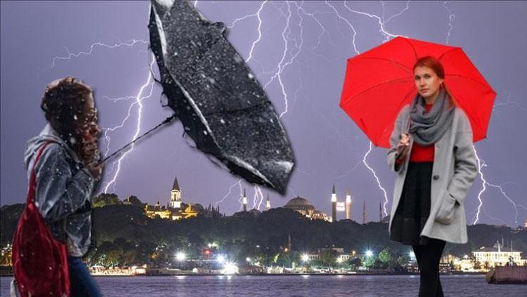 5 gün yağışlı geçecek İşte Meteorolojinin son hava durumu raporu: İstanbul için saat verildi...