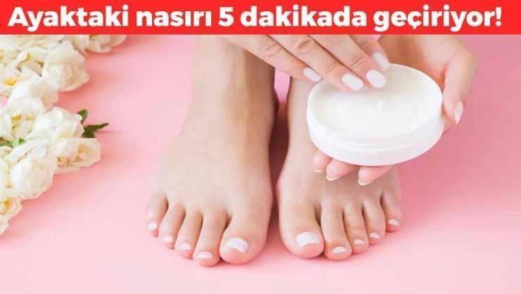 Ayaktaki nasırın kökünü kurutuyor Egzama ve mantarı iyileştiriyor, cildi neme boğup ayakları bebek gibi yapıyor
