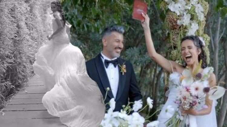 Zeynep Bastıkın eski eşi Tolga Akış ve Gizem Kaya evlendi İşte düğünden ilk kareler