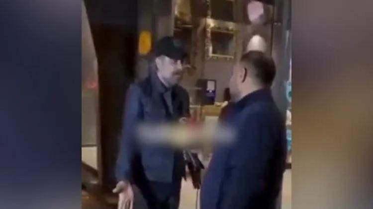 Röportaj vermek istemeyen Nejat İşler küfür etmişti Muhabirin ünlü oyuncuya kafa attığı görüntüler ortaya çıktı