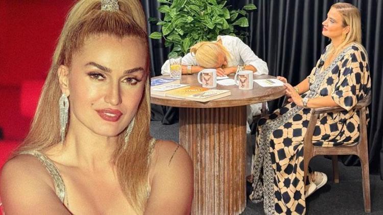 Tuğba Özay canlı yayında uyuyakaldı İşte o anlar...