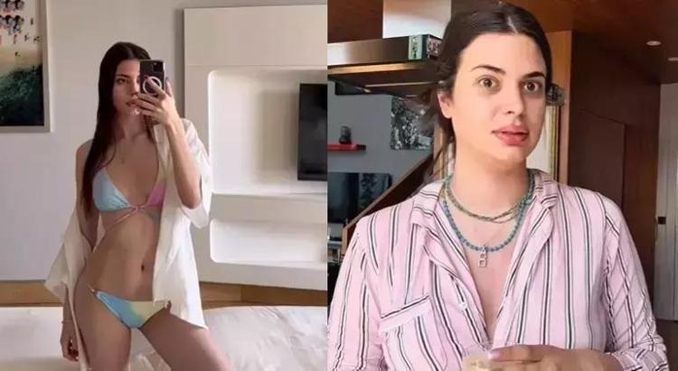 Derin Talu form tutmak için kolları sıvadı Pijamayla spor yapmak