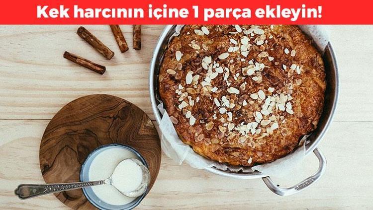 Kek harcına 1 parça ekleyin 10 kat fazla kabarıyor, kalıba yapışmıyor