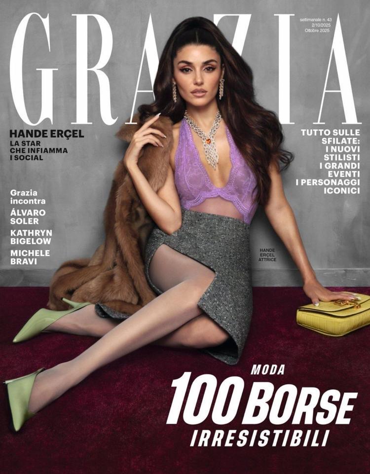 Hande Erçel İtalyan dergisi Grazianın kapağında