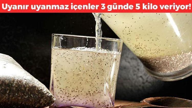 Uykudan uyanır uyanmaz için Beldeki yağları cayır cayır yakıyor, 3 günde 5 kilo verdiren içecek
