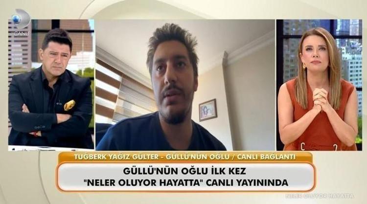 OĞLU CANLI YAYINA BAĞLANDI