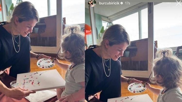 Burcu Biricik’in kızı Luna büyüyor Eğlenceli anlarını paylaştı