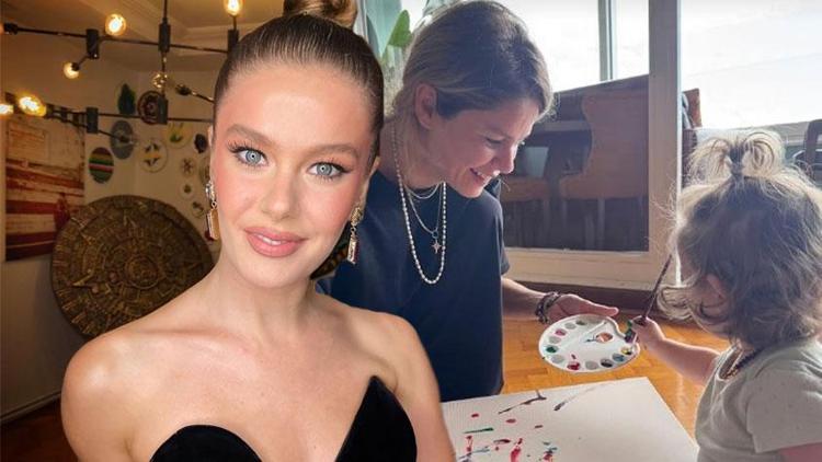 Burcu Biricik’in kızı Luna büyüyor Eğlenceli anlarını paylaştı