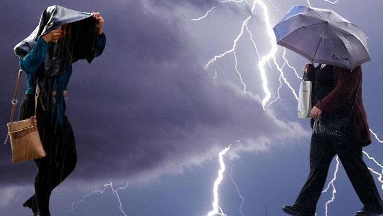 Meteoroloji hava durumu raporu ile uyardı: Gök gürültülü sağanak yağışlar kuvvetli geliyor 55 ilde turuncu ve sarı alarm...