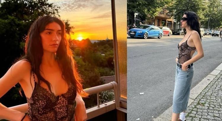 Hazar Ergüçlü’den leopar şov Cesur tarzıyla beğeni yağmuruna tutuldu