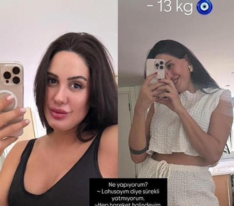 DOĞUM SONRASI 13 KİLO VERDİ