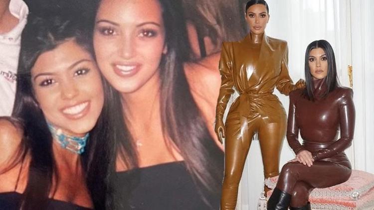Kourtney Kardashian kız kardeşi Kim Kardashianın 45. yaşını nostaljik fotoğraflarla kutladı