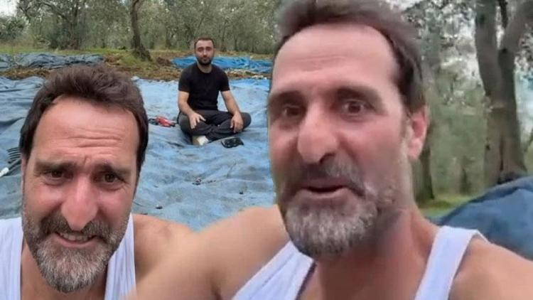 İstanbuldan kaçan kaçana Ünlü oyuncu Timur Acar, İznikte arsa aldı İlk zeytin hasadını yaptı