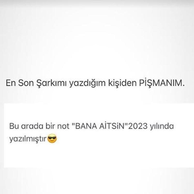 Ece Erken, Sinan Akçıla açtı ağzını yumdu gözünü Hadise bitti şimdi ben mi başladım