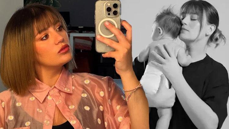 Çiçeği burnunda anne Gizem Karaca paylaştı Leyla Yaz 4 aylık