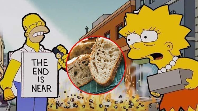The Simpsonstan şok eden altın değerinde ekmek kehaneti Eğer haklılarsa ekmek yemek için altın bozduracağız...