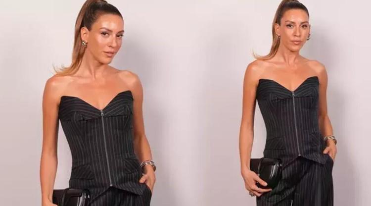 Sinem Kobal’dan siyah beyaz zarafet Hayran bıraktı