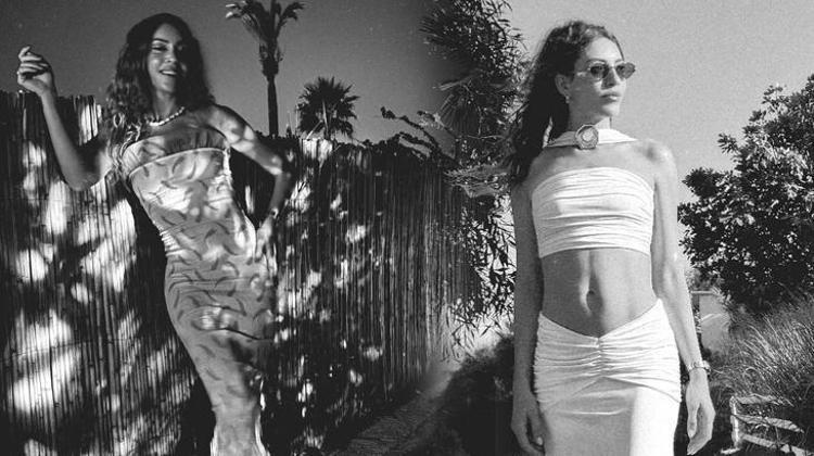 Sinem Kobal’dan siyah beyaz zarafet Hayran bıraktı