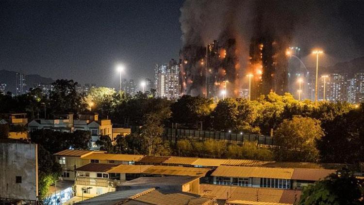 Hong Kongda feci yangın Çok sayıda ölü ve yaralı var