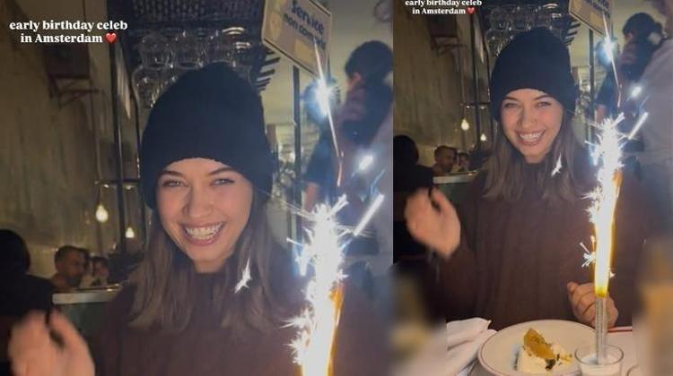 Afra Saraçoğlu Amsterdam’da doğum gününü kutladı