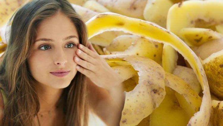 Patatesi yiyip kabuğunu sakın çöpe atmayın Kolajen üretimini artırıp göz altı halkalarını silgi gibi siliyor, 10 dakika uygulamak yetiyor cildi ışıl ışıl yapıyor