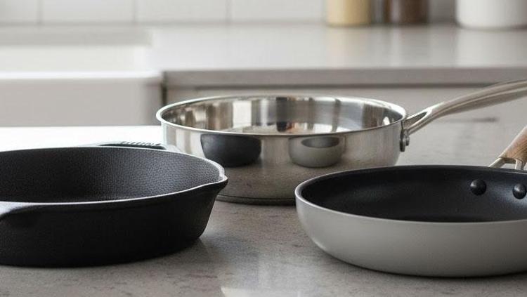 Yanmış tavayı temizlemenin en kolay yolu Asla çizilmiyor