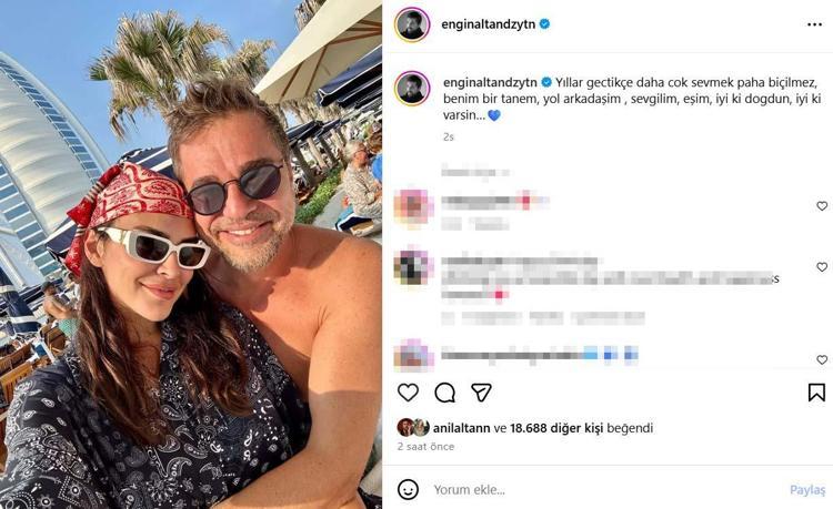 Engin Altan Düzyatandan romantik paylaşım Eşine aşkını haykırdı