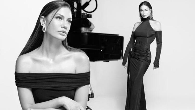 Demet Özdemir’den siyah beyaz şıklık Her karesine beğeni yağıyor