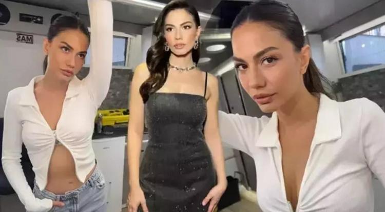 Demet Özdemir’den siyah beyaz şıklık Her karesine beğeni yağıyor