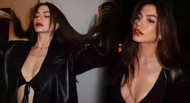 Demet Özdemir’den siyah beyaz şıklık Her karesine beğeni yağıyor