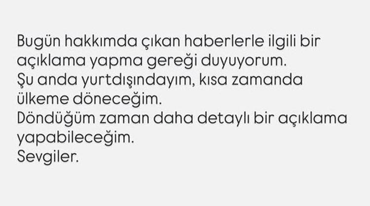 AÇIKLAMA GELDİ