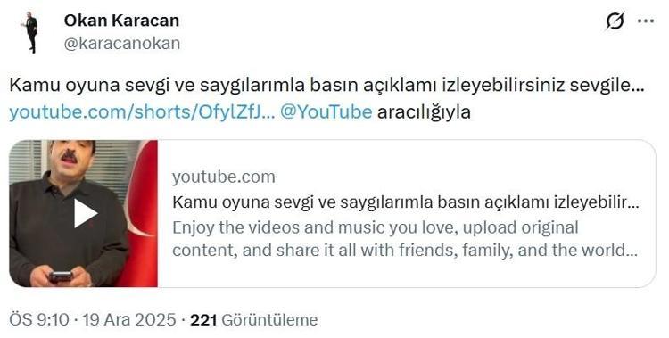 AÇIKLAMA YAPTI