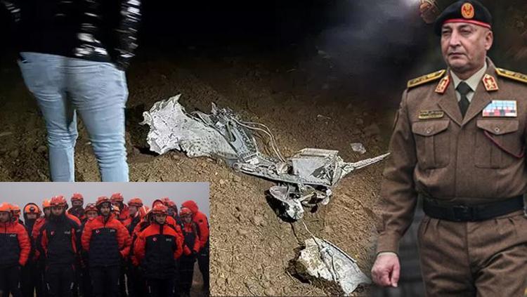 İşte Ankarada düşen Libya heyetini taşıyan uçağın görüntüleri