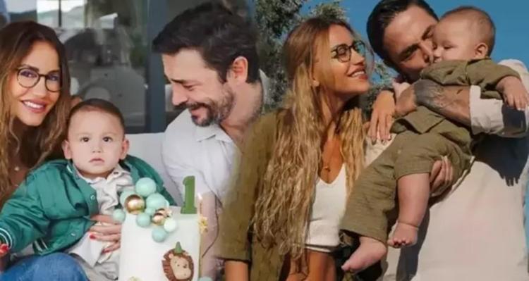 Ahmet Kural ve eşi Çağla Gizem Kuraldan mutlu aile tablosu İşte minik Demirden yeni kare