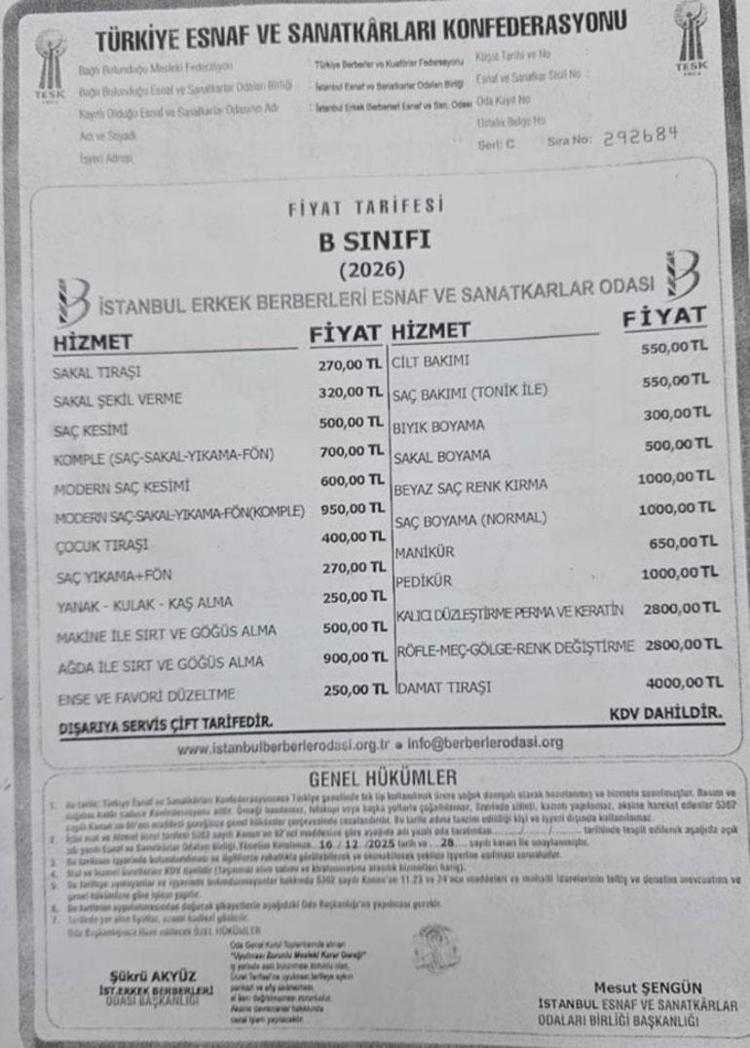 EN DÜŞÜK SAÇ KESİM ÜCRETİ NE KADAR OLDU