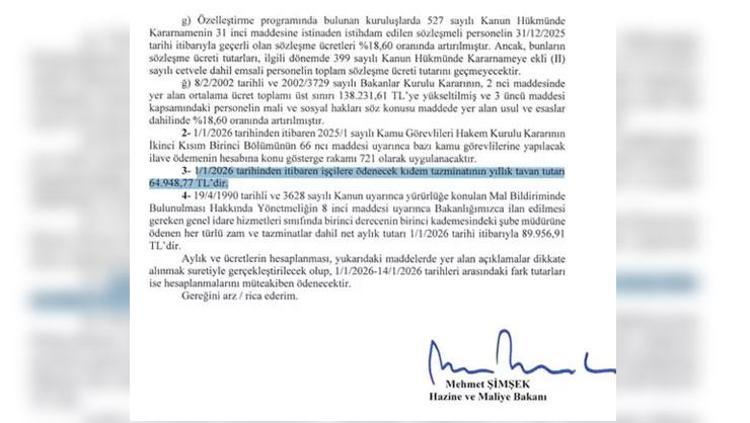 KIDEM TAZMİNATI TAVAN ÜCRETİ BELLİ OLDU