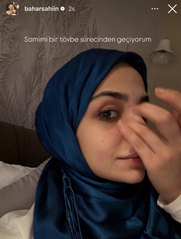 Bahar Şahinden Şeyma Subaşına gönderme Samimi bir tövbe sürecinden geçiyorum