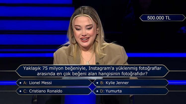Milyonere damga vuran Messi sorusu 450 bin TLsinden oldu
