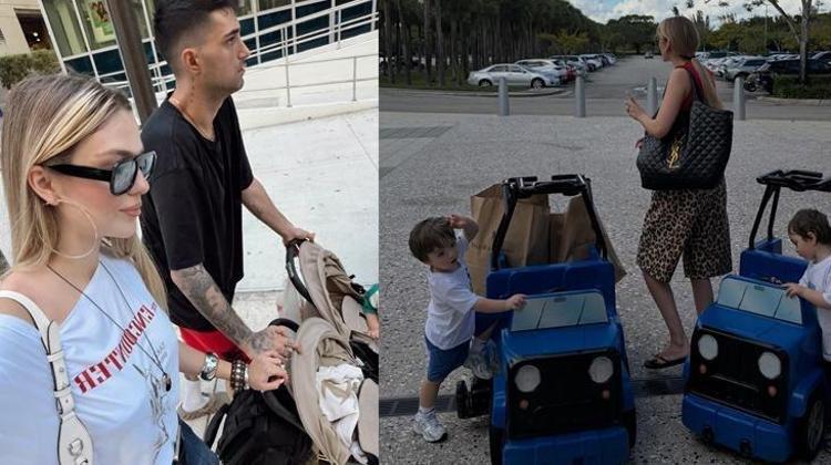 İdo Tatlıses ve Yasemin Şefkatli tatilde Emir ve Ayelin keyifli halleri