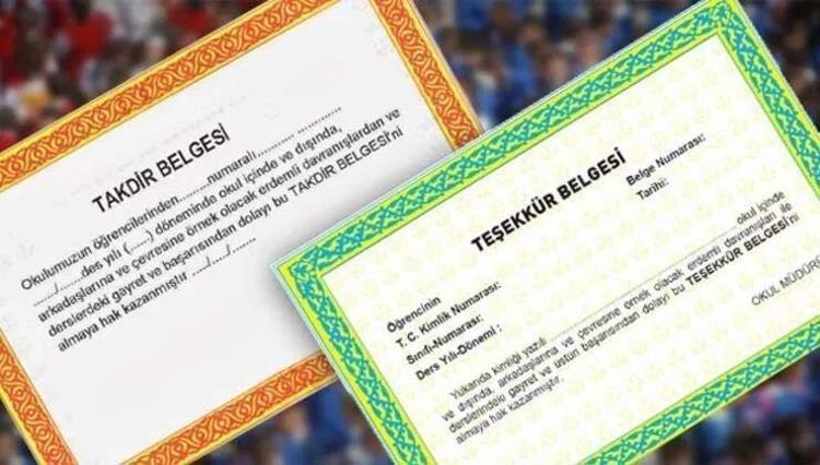 TEŞEKKÜR BELGESİ KAÇ PUANLA ALINIR (2026 MEB SINIRI)