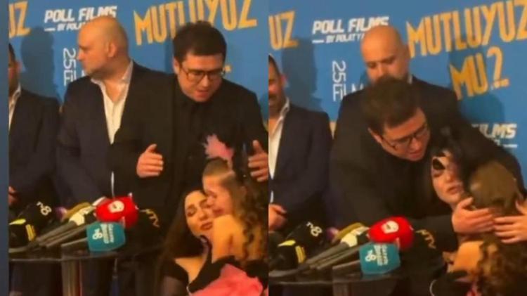 Galada duygusal anlar Babasını kaybeden çocuk oyuncu gözyaşlarına boğuldu